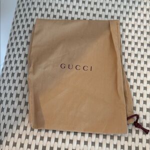 Gucci Ivory and Beige Woven shoe bag